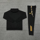Conjunto de Frio - Real Madrid Preto e Dourado