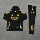 Conjunto de Frio - Real Madrid Preto e Dourado