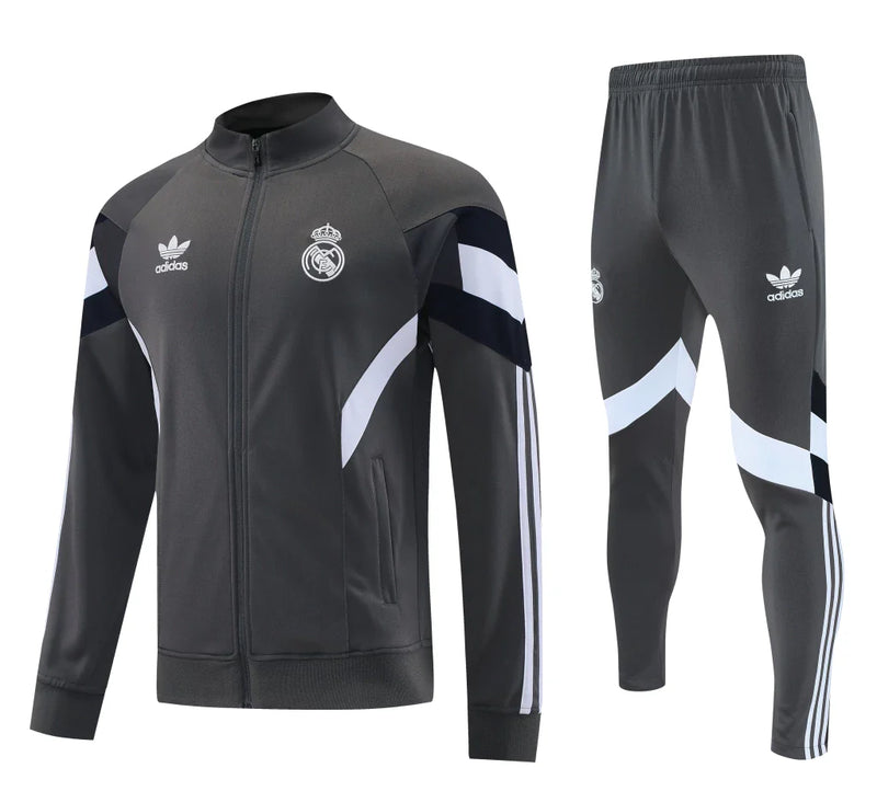 Conjunto de Frio - Real Madrid Cinza